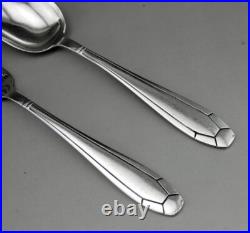 Art déco ancien Couvert d'enfant en argent massif poinçon minerve avec coffret