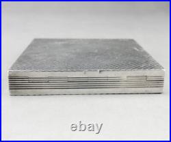 Art déco poudrier en argent massif poinçon minerve 1er poids 174 G