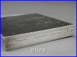 Art déco poudrier en argent massif poinçon minerve 1er poids 174 G