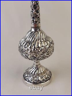 Aspersoir ancien Argent Massif Poinçon 800 Art Du Maghreb Oriental Flacon Parfum