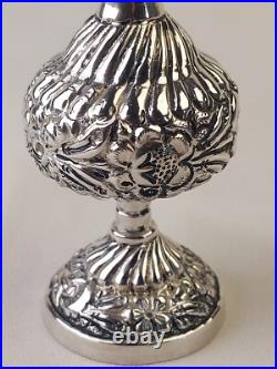 Aspersoir ancien Argent Massif Poinçon 800 Art Du Maghreb Oriental Flacon Parfum
