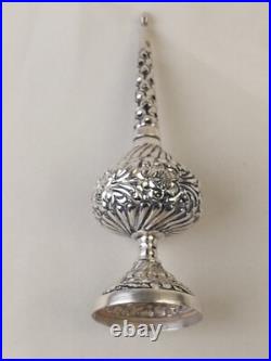 Aspersoir ancien Argent Massif Poinçon 800 Art Du Maghreb Oriental Flacon Parfum