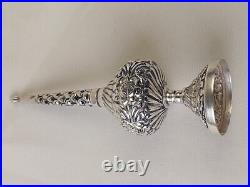 Aspersoir ancien Argent Massif Poinçon 800 Art Du Maghreb Oriental Flacon Parfum