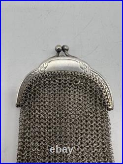 Aumoniere Bourse En Argent Massif Origine France Poincon Sanglier