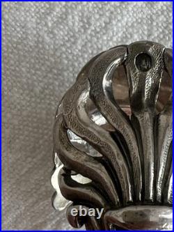 -BELLE PINCE A SUCRE FORME CISEAUX en ARGENT MASSIF XIXe poinçon MINERVE