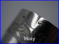 BELLE TIMBALE en ARGENT MASSIF POINCON MINERVE 1 ER TITRE DECOR AILES