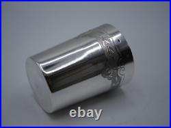BELLE TIMBALE en ARGENT MASSIF POINCON MINERVE 1 ER TITRE DECOR AILES