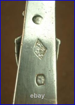 BEL ANCIEN CROCHET DE CHATELAINE en ARGENT MASSIF POINCON VIEILLARD XIXe