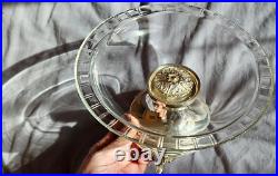 BOULENGER Coupe, centre de table argent massif poinçon Minerve & cristal taillé