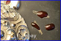 BOULENGER Coupe, centre de table argent massif poinçon Minerve & cristal taillé