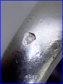 Bague Argent Massif sertie d'Améthyste baguettes Poinçon Argent et Orfèvre