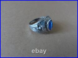 Bague ancienne d'école Argent massif poinçons 925