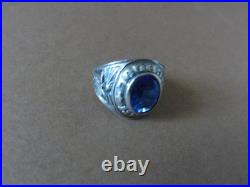 Bague ancienne d'école Argent massif poinçons 925