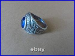 Bague ancienne d'école Argent massif poinçons 925