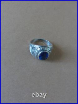 Bague ancienne d'école Argent massif poinçons 925