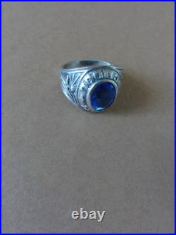 Bague ancienne d'école Argent massif poinçons 925