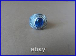Bague ancienne d'école Argent massif poinçons 925