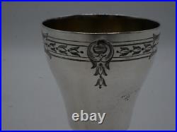 Beau Coquetier En Argent Massif Poincon Minerve Aucune Gravure