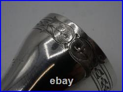 Beau Coquetier En Argent Massif Poincon Minerve Aucune Gravure