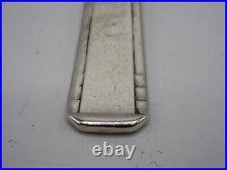 Beau Couvert Bapteme Argent Massif Poincon Minerve Aucune Initiales Art Deco