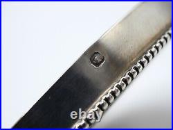 Beau Face A Main En Argent Massif Poincon Minerve Miroir Bois Style Empire