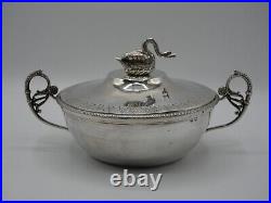 Beau Legumier Ou Bouillon En Argent Massif Poincon Coq Maastricht 1809