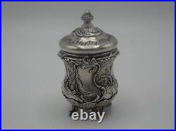 Beau Moulin A Poivre En Argent Massif Poincon Minerve Decor Louis XV