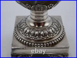Beau Moutardier En Argent Massif Poincon Vieillard Paris 1819 Et Cristal