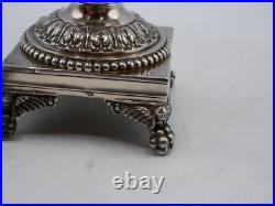 Beau Moutardier En Argent Massif Poincon Vieillard Paris 1819 Et Cristal