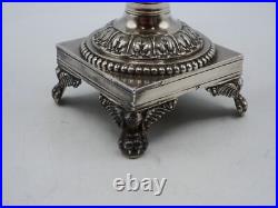 Beau Moutardier En Argent Massif Poincon Vieillard Paris 1819 Et Cristal