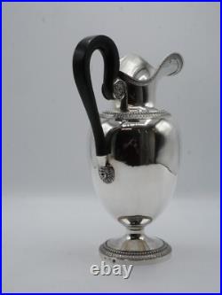 Beau Pichet En Argent Massif Poincon Vieillard Paris 1819 Palmettes Mascaron