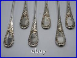 Beau Service A Glace 13 Pcs Argent Massif Poincon Minerve Decor Louis XV