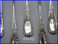 Beau Service A Glace 13 Pcs Argent Massif Poincon Minerve Decor Louis XV