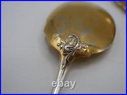 Beau Service A Glace 13 Pcs Argent Massif Poincon Minerve Decor Louis XV