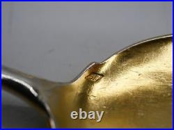 Beau Service A Glace 13 Pcs Argent Massif Poincon Minerve Decor Louis XV