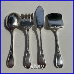 Beau Service A Hors D Oeuvres 4 Pieces Argent Massif Poincon Minerve 1 Er Titre