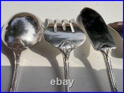 Beau Service A Hors D Oeuvres 4 Pieces Argent Massif Poincon Minerve 1 Er Titre