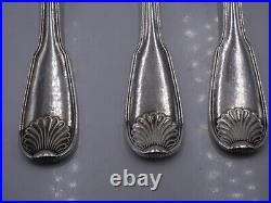 Beau Service A Hors D Oeuvres 4 Pieces Argent Massif Poincon Minerve Coquille