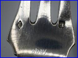 Beau Service A Hors D Oeuvres 4 Pieces En Argent Massif Poincon Minerve Rubans
