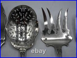 Beau Service A Hors D Oeuvres 5 Pieces Argent Massif Poincon Minerve 1 Er Titre