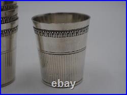 Beau Service A Liqueur Argent Massif 12 Verres Poincon Minerve 1 Er Titre