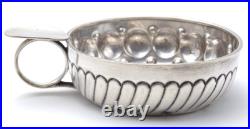 +Beau Taste-vin ancien en argent massif poinçon Minerve 67 g. +