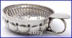 +Beau Taste-vin ancien en argent massif poinçon Minerve 67 g. +