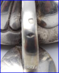 +Beau Taste-vin ancien en argent massif poinçon Minerve 67 g. +