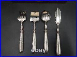 Beau coffret service hors d'oeuvres Argent massif Poinçon minerve orfèvrerie oMf