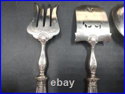 Beau coffret service hors d'oeuvres Argent massif Poinçon minerve orfèvrerie oMf