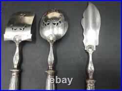 Beau coffret service hors d'oeuvres Argent massif Poinçon minerve orfèvrerie oMf