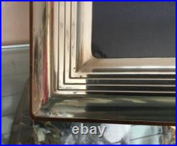 Beau et grand cadre photos, encadrement en argent massif repoussé 925 + poinçons