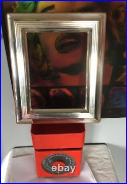 Beau et grand cadre photos, encadrement en argent massif repoussé 925 + poinçons