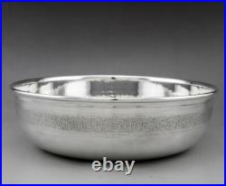 Beau saladier en argent massif poinçon 925 Italie Italy sterling poids 456.5 G